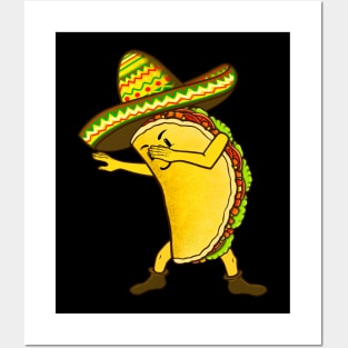 Tacos dabbing tacos lover Mexican food Posters and Art